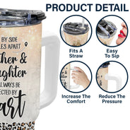 Side By Side - Gift For Mother - Personalized 40oz Tumbler With Straw