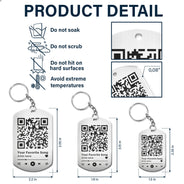 Custom Photo Couple Favorite Song - Gift For Couples - Personalized Aluminum Keychain