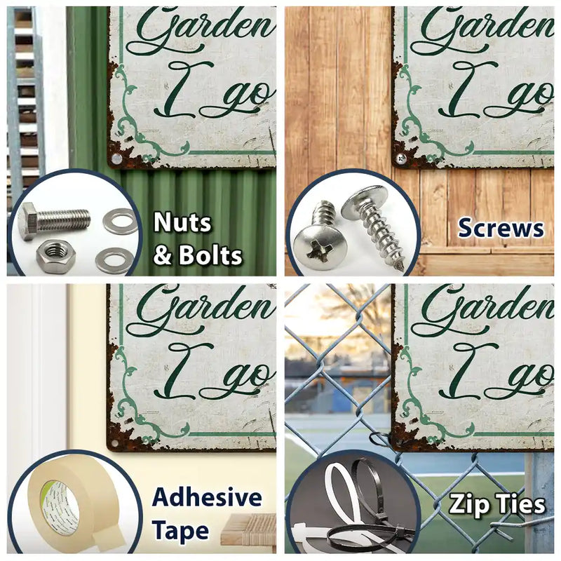 And Find My Soul Garden Floral Art - Birthday, Housewarming Gift For Her, Him, Gardener, Outdoor Decor - Personalized Custom Classic Metal Signs