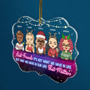 More Than Just Friends - Christmas Gifts For Besties - Personalized Medallion Acrylic Ornament