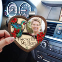 Sad,Family,Parents,Gift For Grandparents,Gift For Sibling - Custom Photo Memorial I'm Always With You - Personalized Custom Shaped Car Visor Clip
