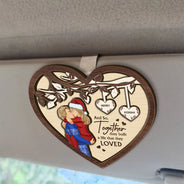 Love,Gift For Couples,Gift For Husband,Gift For Wife,Gift For Boyfriend,Gift For Girlfriend,Anniversary - And So Together They Built A Life They Loved Couples - Personalized Custom Shaped Car Visor Clip