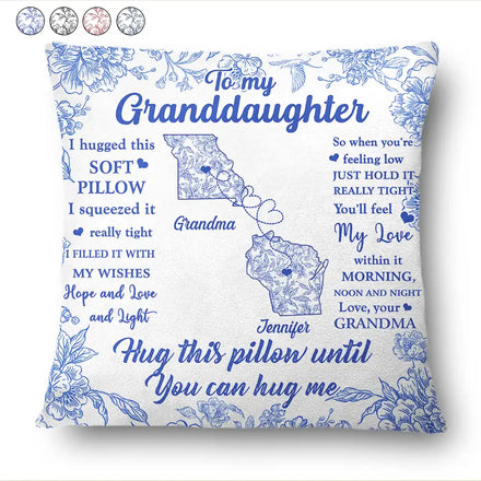 I Hug This Soft Pillow Toile Pattern - Personalized Pillow