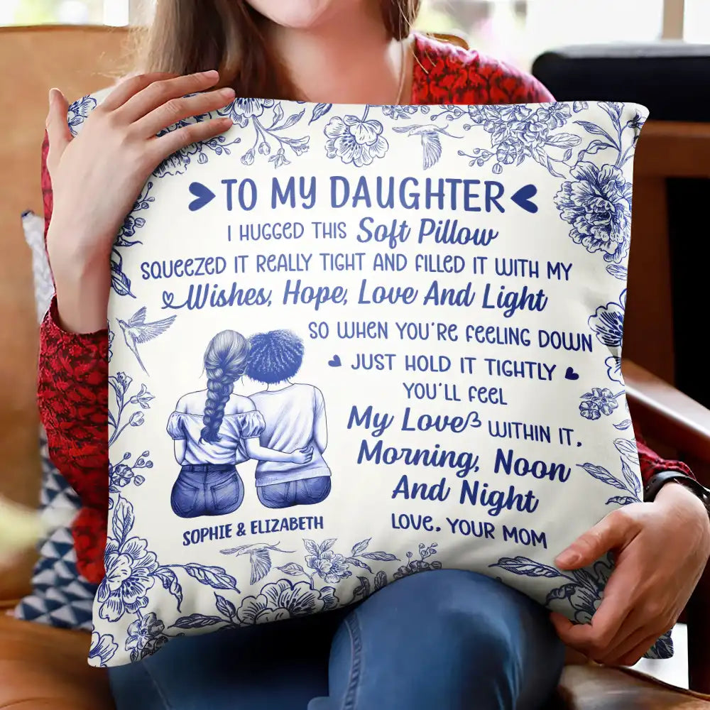Love,Gift For Bestie,Gift For Sisters,Gift For Daughter - I Filled It With My Wishes Bestie Sister Toile - Personalized Pillow