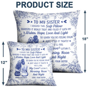 Love,Gift For Bestie,Gift For Sisters,Gift For Daughter - I Filled It With My Wishes Bestie Sister Toile - Personalized Pillow