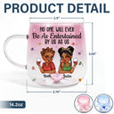 Gift For Bestie,Gifts For Colleagues,Gift For Sisters,Funny,Gift For Sibling - No One Will Ever Be As Entertained By Us As Us Bestie - Personalized Gradient Glass Mug