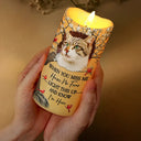 Memorial,Family,Parents,Gift For Grandparents,Sad - Custom Photo When You Miss Me Have No Fear Memorial - Personalized Flameless LED Candle