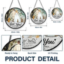 Love,Anniversary,Wedding Anniversary,Gift For Couples,Engaged,Married  - The Date We Became Mr & Mrs Wedding Couple - Personalized Stained Glass Window Hanging Suncatcher