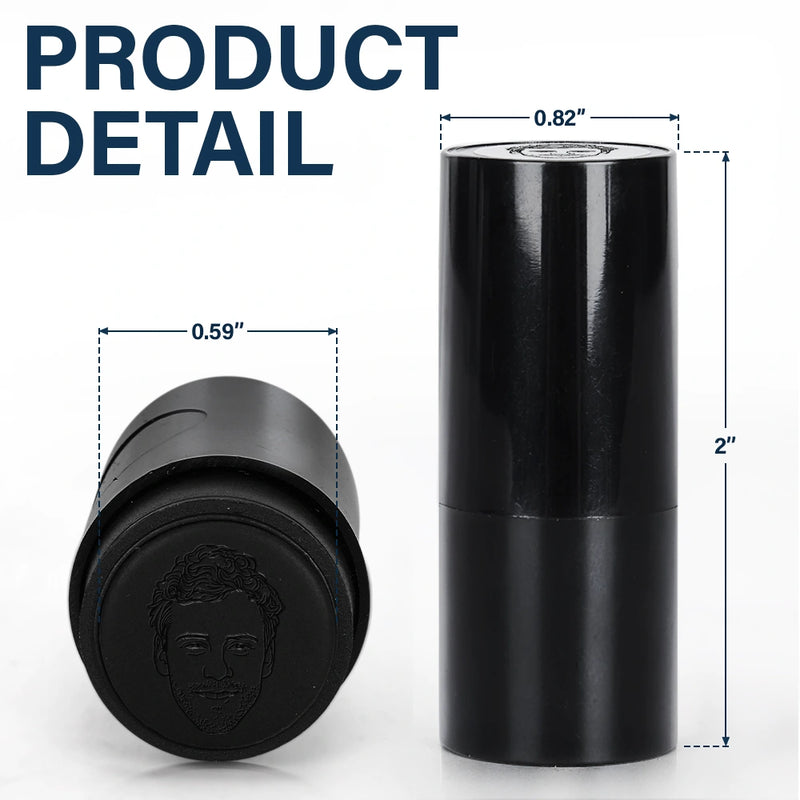 Dad's Hobby,Grandpa's Hobby,Gift For Father,Gift For Grandpa,Funny,Custom Photo - Custom Photo Outline Sketch Golfer Face - Personalized Golf Ball Stamp With Metal Storage Box