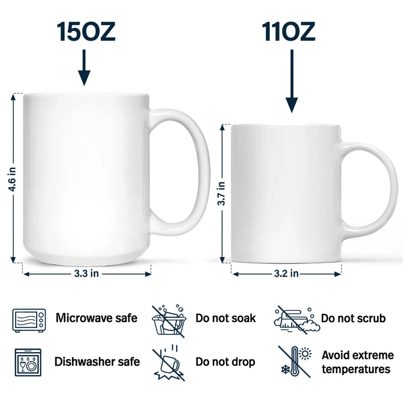 Gift For Husband,Gift For Father,New Dad,New baby,Non-Eng,Calendar,Icon,Sentimental - Calendar Dad And Baby The Day You Became My Dad - Personalized Mug