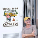 Camping,Campsite,Couple's Hobby,Happy,Gift For Couples - Making Memories One Campsite At A Time - Personalized Decor Decal