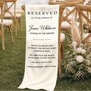 Sentimental,Family,Wedding,Custom Text - Memorial Always Remembered Always Loved - Personalized Chair Sign
