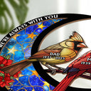 Memorial, Gift For Yourself, Gift For Women, Gift For Men, Sad - Memorial Cardinal On The Moon - Personalized Plug-in Night Light