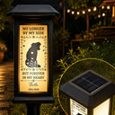 Christmas,Sympathetic,Dog Lovers,Pet Lovers,Memorial,Vector - Memorial Dog Forever In My Heart - Personalized Solar Garden Light