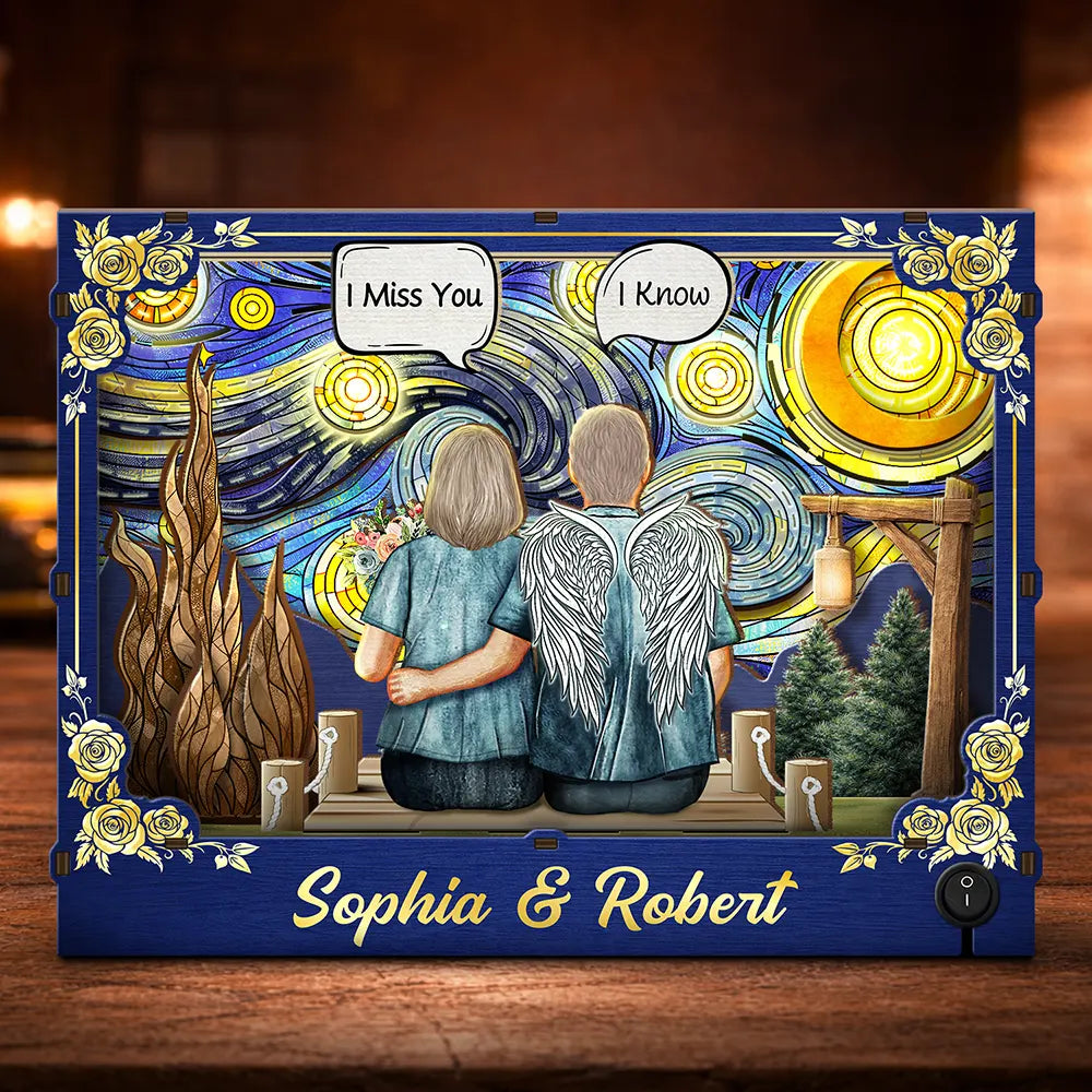 Memorial Still Talk About You Family Starlit Night - Personalized DIY Book Nook Kit