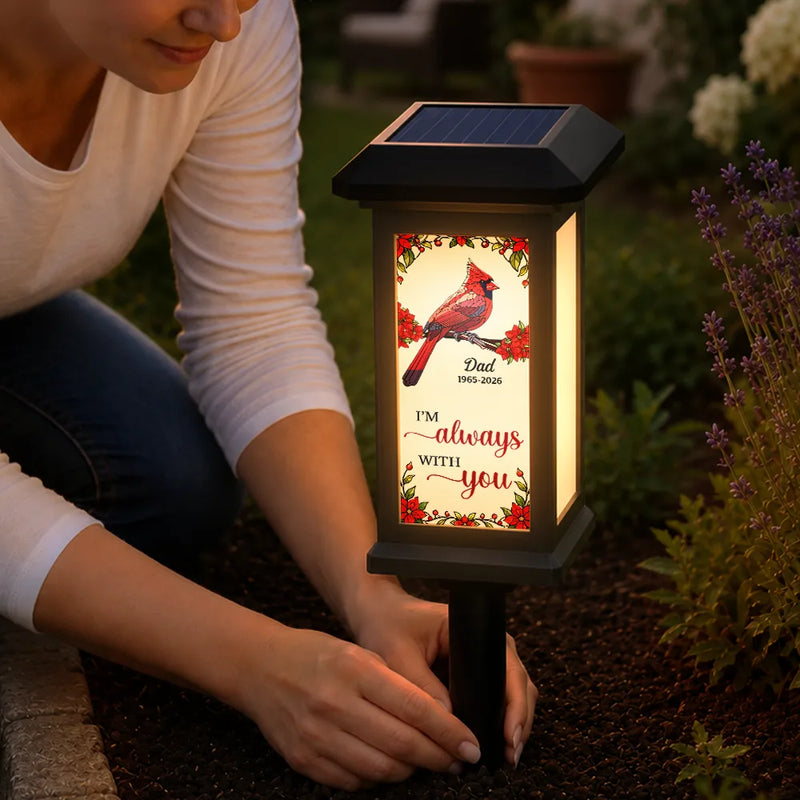 Christmas, Sympathetic, Family, Memorial, Icon - Memorial Those We Love Don't Go Away - Personalized Solar Garden Light