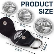 Gift For Brothers,Cousin,Gift For Sibling,Non-Eng,Icon,Proud - Metal Effect Always A Brother - Personalized Leather Pocket Hug