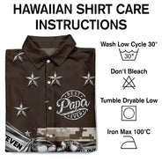 Gift For Father,Gift For Grandpa,Independence Day,Summer,Icon,Confident - Metal Effect Best Dad Grandpa Ever - Personalized Hawaiian Shirt