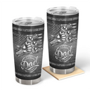 Gift For Father,Gift For Grandpa,Independence Day,Icon,Confident - Metal Effect Best Dad Grandpa Ever - Personalized Tumbler