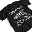 Gift For Father,Proud,Icon - Metal Effect Proud Dad Of A Few Kids - Personalized T Shirt