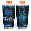 Top Market,Gift For Son,Dad - Son (Adult),Gift For Father,Gift For Children,Inspirational,Custom Text - Metallic Effect Just Do Your Best My Son My Daughter - Personalized Tumbler
