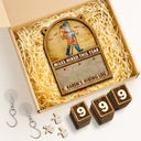 Happy,Gift For Yourself,Gift For Men,Gift For Women - Miles Hike This Year - Personalized Hanging Tracker Sign