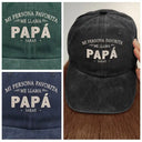 Gift For Yourself,Gift For Men,Gift For Grandpa,Gift For Father,Gift For Mother,Gift For Grandma,Spanish,Love - Mis Personas Favoritas Me Llaman Papá - Gorra De Denim Lavado Vintage Personalizada