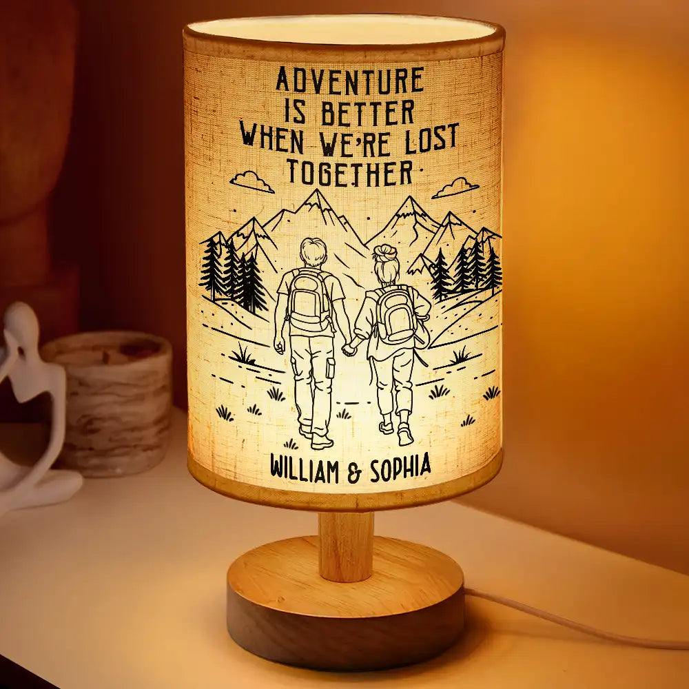 Adventure Partners For Life - Personalized Fabric Lamp