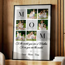 Gift For Mother,Gift For Grandma,Custom Photo,Love - Custom Photo Mom To Us You Are The World - Personalized Poster