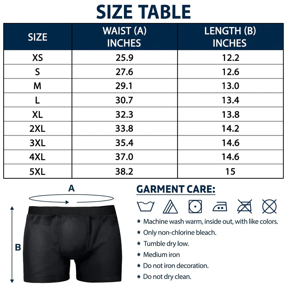 Custom Photo Funny Property Of - Personalized Men's Boxer Briefs