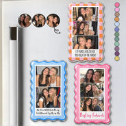 Afro Besties, Christmas, Custom Photo, Gift For Bestie, Happy, Upload Full Photo - Just Because Birthday Bestie Gift - Personalized Custom Photo Acrylic Magnet