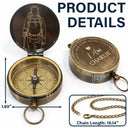 Gift For Yourself,Gift For Kids,Gift For Daughter,Gift For Son,Gift For Women,Happy,Photo - Faceless Outline Sketch,Inspirational - Custom Photo Faceless Outline Sketch God Says You Are - Personalized Engraved Brass Compass