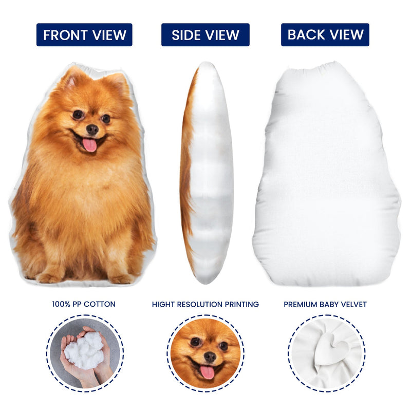 Christmas,Humorous,Custom Photo,Pet Lovers,Remove BG Photo - Custom Photo Ugly Pillow Funny Pet Meme Portrait - Personalized Custom Shaped Pillow
