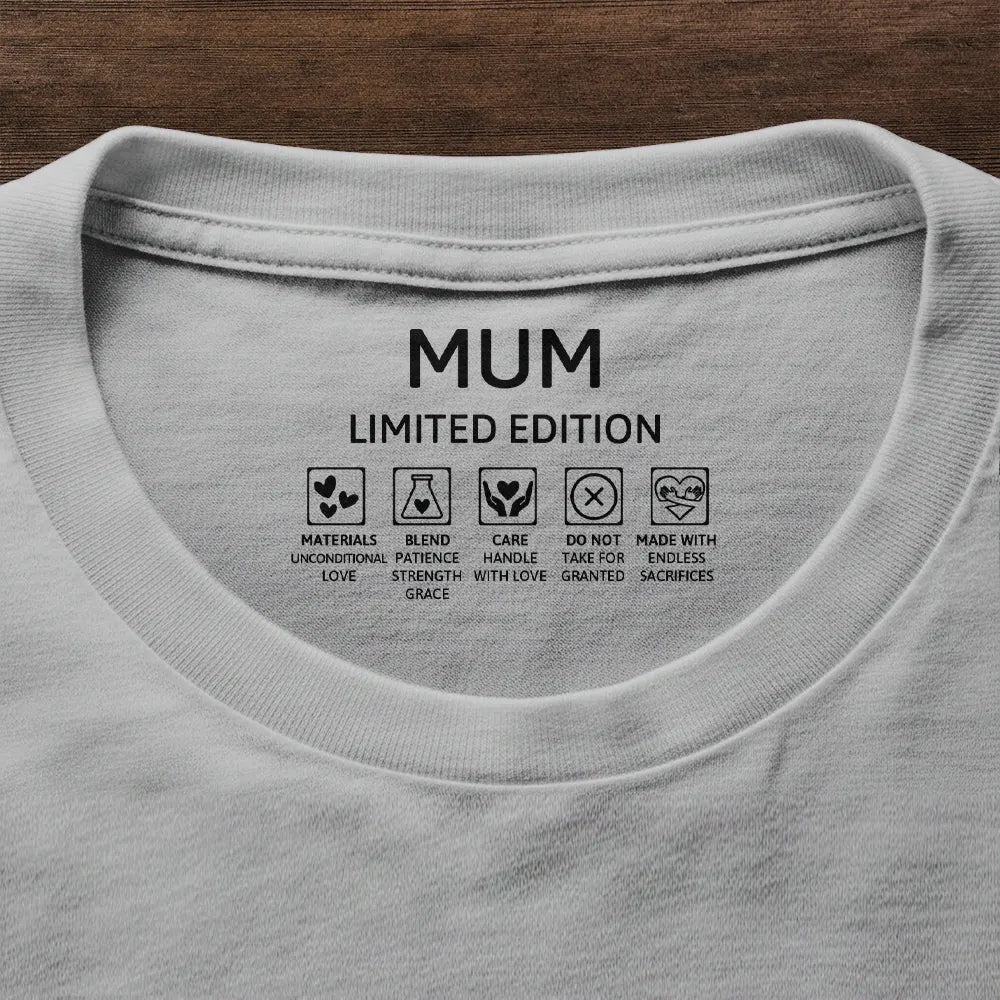 Mom Care Label - Personalized T Shirt