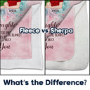 Gift For Mother, Gift For Daughter, Mom - Daughters (Adult), Love - Mom Daughter I Hope Every Time You Snuggle - Personalized Fleece Blanket, Sherpa Blanket