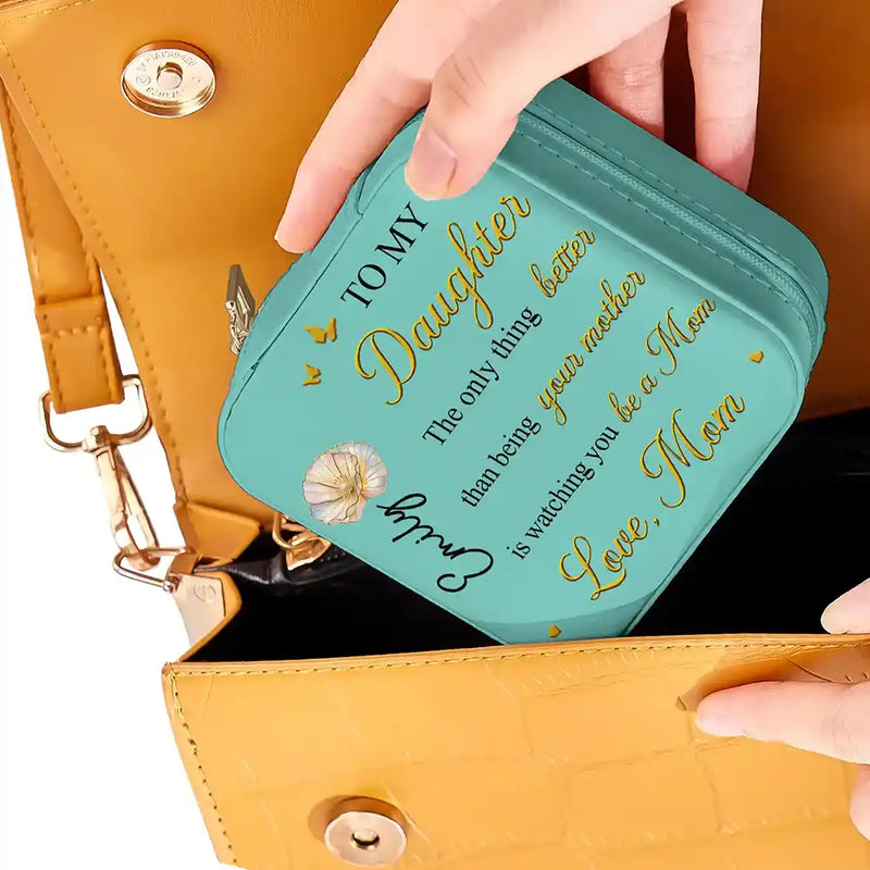 Gift For Daughter,Mom - Daughters (Adult),Gift For Women,Happy,Grandma - Grandkids,Gift For Grandkids - Mom Daughter The Only Thing Better Than Being Your Mother - Personalized Ring Dish - Personalized Jewelry Box