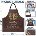 Confident, Gift For Yourself, Cooking, Gift For Women, Icon - Mom Grandma Kitchen Cooking For Love Birth Flower - Personalized Apron