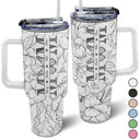 Gift For Mother,Gift For Grandma - Mom Grandma Nana - Personalized 40oz Tumbler With Straw