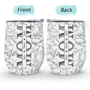 Gift For Mother, Gift For Grandma, Love - Mom Grandma Nana - Personalized Wine Tumbler