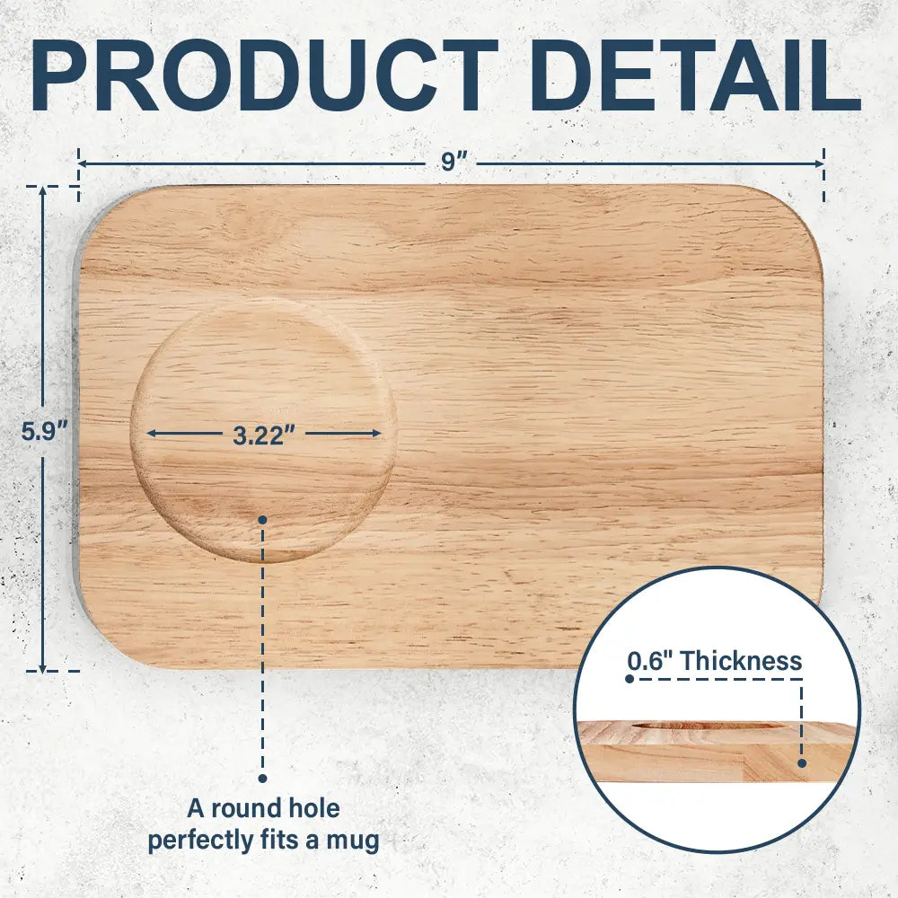 Mom Grandma Sweethearts - Personalized Serving Board With Cup Holder