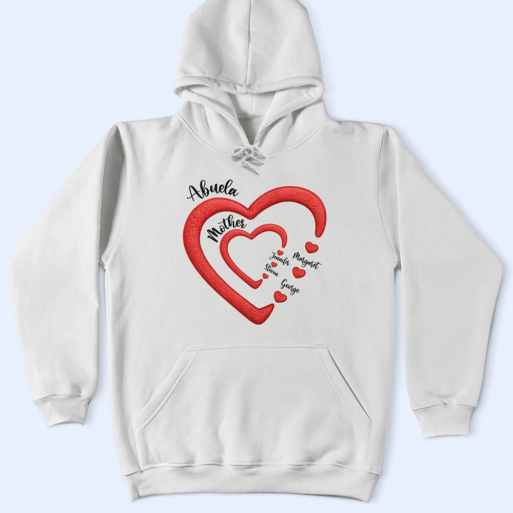 Gift For Wife, Gift For Mother, Gift For Grandma, Happy - Mom Grandma Sweethearts - Personalized T Shirt