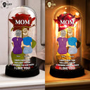 Gift For Mother, Gift For Women, Love - Mom I Hope Every Time You Light This Up - Personalized Everlasting Rose Dome Lamp