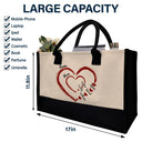 Gift For Wife,Gift For Mother,Gift For Grandma,Happy - Mom Mum Grandma Sweethearts - Personalized Canvas Tote Bag