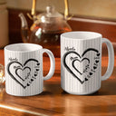 Gift For Wife,Gift For Mother,Gift For Grandma,Happy - Mom Mum Grandma Sweethearts - Personalized White Edge-to-Edge Mug