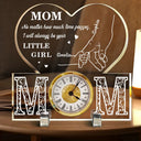 Gift For Mother, Mom - Children, Happy - Mom No Matter How Much Time Passes - Personalized Acrylic Desk Clock
