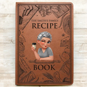Gift For Mother, Cooking, Happy - Mom Recipe Book - Personalized Leather Journal