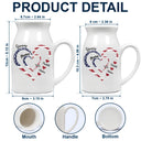 Gift For Mother, Gift For Grandma, Love, Gift For Wife, Independence Day - Mom's Grandma's Sweethearts Independence Day - Personalized Ceramic Flower Vase