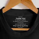 Gift For Father,Gift For Men,Happy,Gift For Mother,Gift For Women,Teacher,Gifts For Colleagues,Gift For Bestie - Mommy Daddy Thank You For Being A Part Of My Journey - Personalized T Shirt