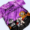 Playful,Halloween,Pet Lovers,Vector - Mommy Of Little Meowster - Personalized Full Print T Shirt
