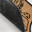 Family, Parents, Happy - Monogram Monogram We Will Serve The Lord - Personalized Doormat